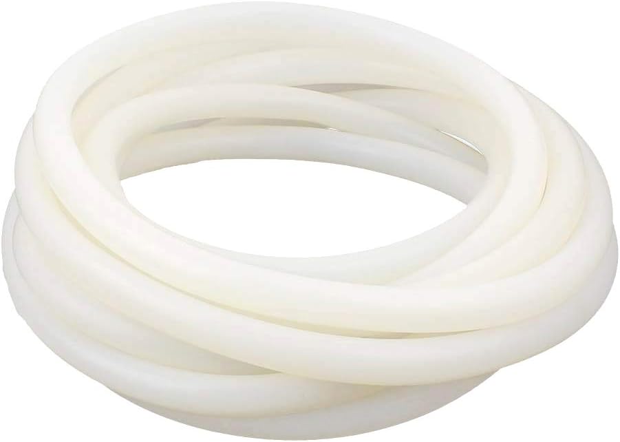 YXQ 7mm x12mm Silicone Tubing Hose Translucent Rubber Flexible 2.5mm Thickness Tube Pipe Water Air for Pump Transfer (20Ft Length)