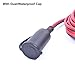 Premium 15A 15FT Auto Cigarette Lighter Socket Heavy Duty Extension Cable Cord with Fuse, Car Ciga Lighter Port Plug & Socket 12V 24V Copper Wire
