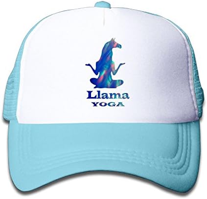 MEHCAP H Llamaste Yoga Llama Psychedelic Boys Trucker Hat sunshade Mesh Hat,Baseball Cap