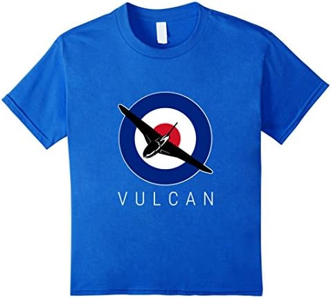 Kids AVRO VULCAN RAF PLANE T-SHIRT 6 Royal Blue