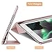INFILAND iPad Mini 5 2019 Case with Pencil Holder, Ultra Slim Lightweight Stand Case with Translucent Frosted Back Smart Cover for iPad Mini 5th Gen 7.9-inch 2019 Release, Rose-Gold