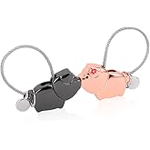 iSuperb 1 Pair Fantastic Kissing Elephants Couple Keychains Valentine Gift Love Token 0.98
