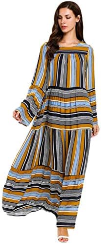 Womens Long Kaftan Flowy Casual Abaya Summer Evening Gown Maxi Dress Muslim Women Modest Maxi Dress Kaftan Clothing