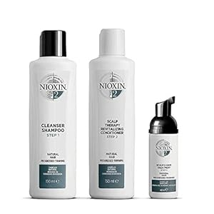 NIOXIN-System-2-for-Natural-Hair-with-Progressed-Thinning Nioxin 3-Part System | System 2 | Natural Hair with Progressed Thinning Hair Treatment | Scalp Therapy | Hair Thickening…
