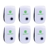 ULTRASONIC PEST REPELLER-(ECONOMY PACK OF 6) - for Cockroachs, Mice,Spiders,Mosquitos, Ants-Pest Control Equitment- for Rodents-Repels Insects-Ultrasonic Technology by SONIC TECH