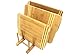 Bamboo Plate Rack For Cabinet With Gift Box, Kitchen Storage Holder Stand for Dish / Bowl / Pot Lid / Sheet Pans /Cutting Board by HTB (1 PCS)