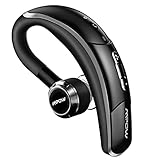 Mpow V4.1 Bluetooth Headset, Wireless Earbud Headset with Microphone, 6-Hrs Playing Time Cell Phone Bluetooth Earpiece, Car Bluetooth Headphones for iPhone Samsung Android