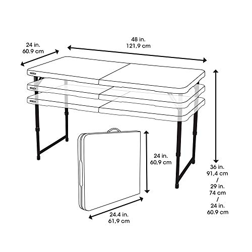 6 Lifetime+4432+Adjustable+Folding+24+Inch