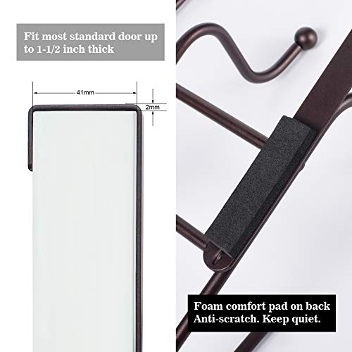 CLCTK Over The Door Hooks Door Hanger, Over The Door Coat Rack, Coat