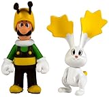 Nintendo Super Mario Galaxy 2 - Mini Figurine 2 Pack - Bee Luigi/Rabbit