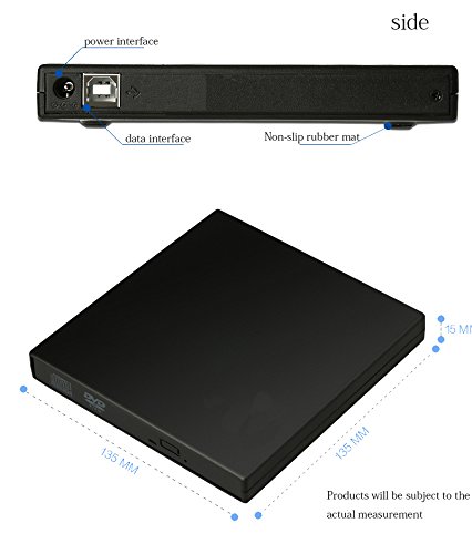 External CD Drive,YUDEG USB 2.0 External DVD Drive Optical DVD RW with CD-RW Burner Drive DVD Recorder DVD Reader For Laptop Desktop