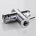 KES BRASS Shower Arm Diverter Valve Bathroom Universal Shower System Component Replacement Part for Hand Held Showerhead and Fixed Spray Head, Chrome, PV4