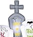 8' Long Airblown Flashing Lights Tombstone Scene Halloween Inflatable