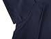 MUXXN Women's Fashion Retro 1950s 3/4 Sleeve Midi Mock Neck Slim Party Date Dresses Blue L