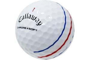 LostGolfBalls - Recycled Chrome Soft Triple Track Golf Balls, Good Condition, AAA Quality for Callaway, White