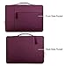 MOSISO Polyester Multifunctional Briefcase Handbag Only Compatible 13 Inch Laptop, Pure Red