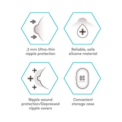 Mother-K Ultra-Slim, Non-Toxic Soft Silicone Nipple Shield with Storage Case - Thumbnail 2