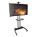 Kanto MTM65PL-S Height Adjustable Mobile TV Cart with Adjustable Steel Tray and Camera Shelf | Integrated Cable Management | Perfect for Offices and Homes | Supports 37 in - 65 in TVs