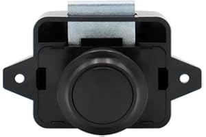 Encell Set of 5 Push Button Latch Cupboard for RV Camper Motor Home Caravan Black