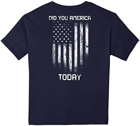 unisex-child Did you america today t shirt 6 Navy