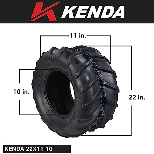 Kenda 22x1110 4 Ply Lawn and Garden Rear Mower Tires for