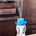KANGVO Cowboy Cap USB Mini Portable Air Humidifier,Mini Cool Mist Humidifier Aromatherapy (Blue)
