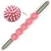 LILUOE Fascia and Cellulite Blaster Remover Muscle Roller with 5 Balls Fat Blaster Stick (Pink)