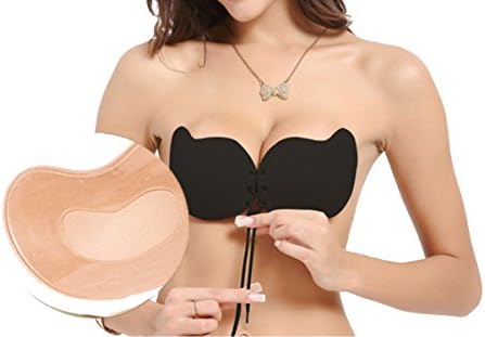 Minitouch Adhesive Bra Perfect Sculpt Bra Strapless Silicone Invisible Bra With Drawstring