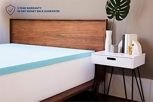 ViscoSoft 2 Inch Gel Memory Foam Full Mattress Topper – Amazing Cloud-Like Comfort and Robust Support for Side, Back, Stomach Sleepers – Gel Infused for Temperature Regulation – Made in USA - Thumbnail 5