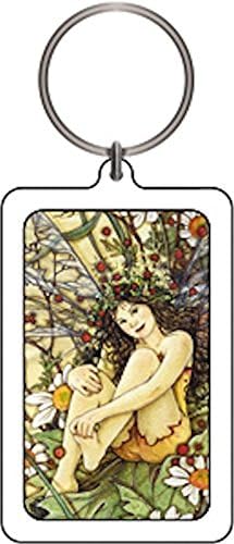Linda Ravenscroft Daisy Dream Fairy Faery Lucite Keychain