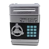 Ainypiggy-bank Code Electronic Money Bank Piggy Money Banks Coin Saving Banks ATM Safty Banks,silver