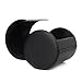NUOLUX Men Classy Necktie Tie Box Case Organizer Formal Cylinder Style (Black)