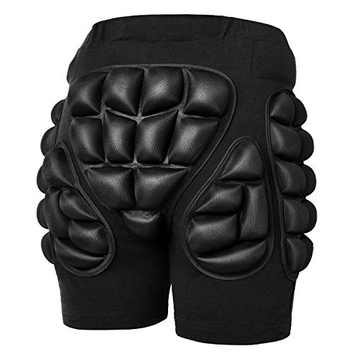 Soared 3D Protection Hip Butt EVA Paded Short Pants Protective Gear Guard Impact Pad Ski Ice Skating Snowboard Black 2.5cm EVA Thicken Padding - Thumbnail 7