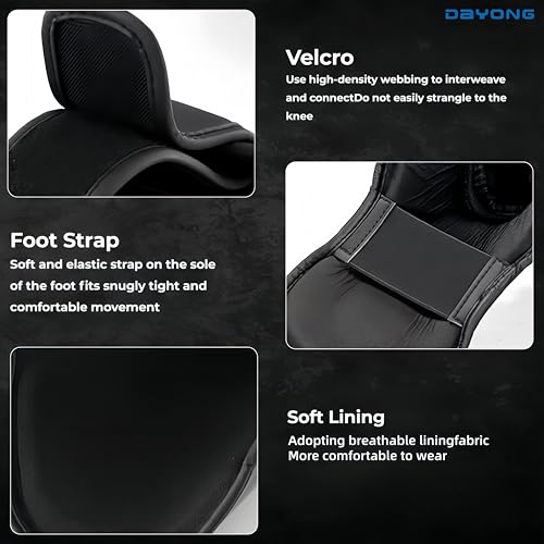 DAYONG Muay Thai Shin Guards, MMA Martial Arts Leg Instep Protection Pads, Boxing Shin Guard, Professional Sparring Protective Gear for Boxing Training Kickboxing Karate Taekwondo.