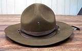 Mounties Hat Wool Felt Import Mountie Costume Hat 22859