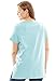 Women's Plus Size Top In Tunic Length, The Perfect Cotton V-Neck With Shirring