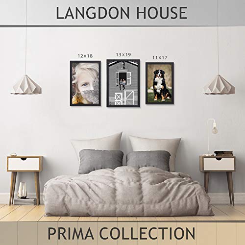 image for Langdon House 12x18 Poster Frame (Black, 4 Pack), Gallery Picture Fram