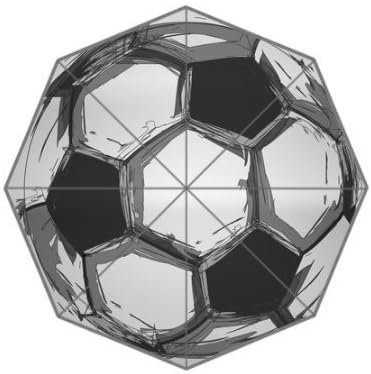 Authentic Soccer Print Custom Foldable Rain Umbrella