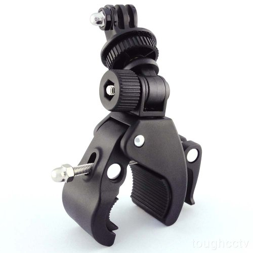 ToughstyTM Motorcycle Bike Quick Release Handlebar Mount Clamp with Tripod Adapter for GoPro HD Hero 4 3+ 3 2 1