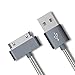 Enligten 2-Pack 3FT 6FT Extra Long 30 Pin to USB SYNC and Charge Cable Cord for Apple iPhone 4/4s, iPod 1-6 Gen, iPod 1-4 Gen, iPad 1-3 Gen (Gray)