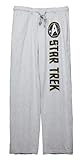 Star Trek Logo Starfleet Emblem Lounge Pants - Grey