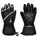 SNOW DEER Upgraded Heated Gloves Men Women,Ski Motorcycle Electric Battery Mittens Gloves