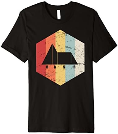 Mens PREMIUM | Retro Vintage ADSR Synth T-Shirt Large Black