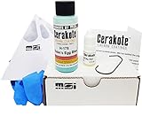 Robin's Egg Blue H-175 Oven Cure, MSI Ceramic Firearm Paint Bundle, includes 7 items: 45ml Ceramic Paint, Catalyst, Strainer, Gloves, Hanging hook, instructions and link to MSI instructional video.