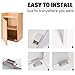 WOOCH Door Magnetic Catch - 90lb High Magnetic Stainless Steel Heavy Duty Catch for Kitchen Bathroom Cupboard Wardrobe Closet Closures Cabinet Door Drawer Latch (3.7 in Silver, 2-Pack)