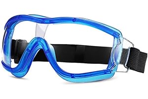 TIAKNAE Kids Safety Goggles, Kids Lab Goggles,Soft silicone nose cushion and adjustable headband