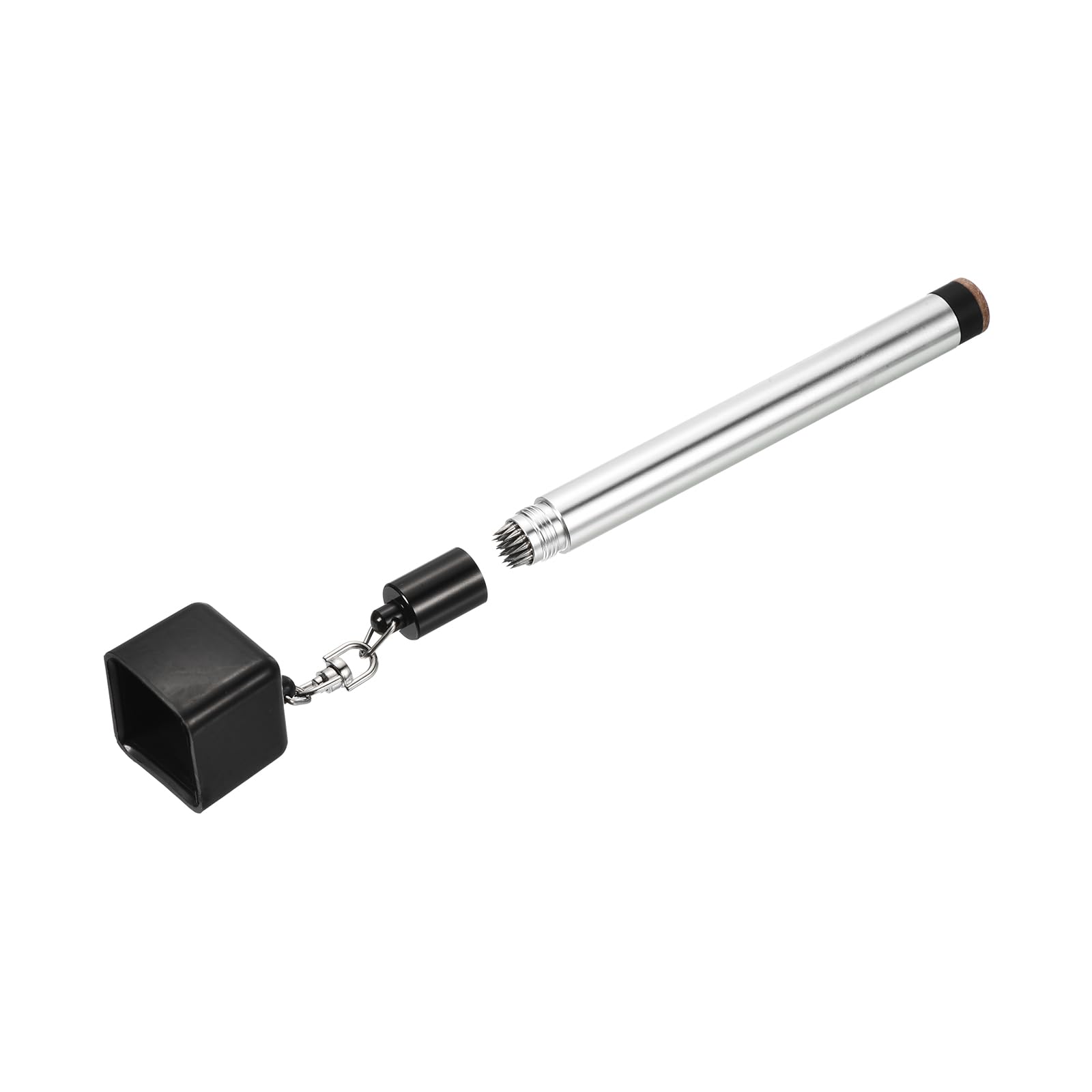 M METERXITY Snooker Billiard Pool Cue Tip Shaper - Aluminum Alloy Cue Stick Repair Tool, Multifunction, Apply for Snooker Men Women (13mm, Silver Tone)