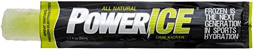PowerICE Enhanced Frozen Hydrator All Natural Electrolyte Freezer Bars, Lime Kicker, 50 Count