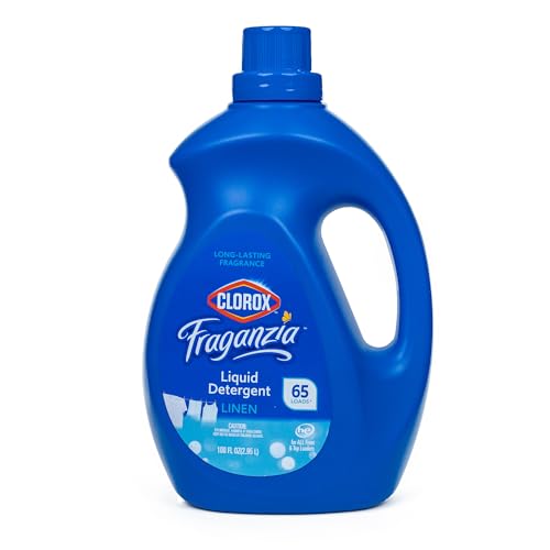 Clorox Fraganzia Liquid Laundry Detergent, Linen Scent, 100 Fl Oz