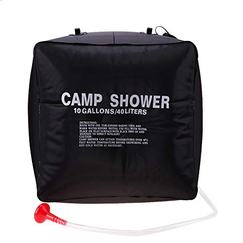 S-Vntrendy - 1pcs Outdoor Foldable Shower Water Bag Portable 40L Shower Bag Camping Hiking Solar Heated Shower Bag Wonderful Travel Kits
